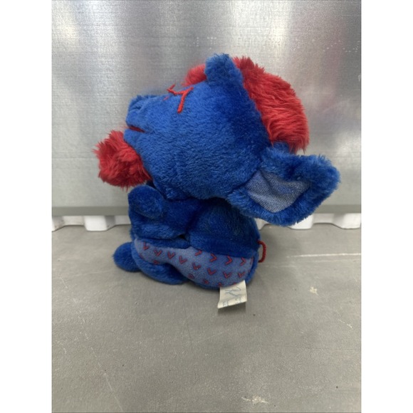 Vintage Chicago, Depaul University Demon Mascot, Plush Stuffed Animal Blue & Red - Picture 4 of 7